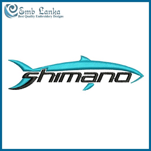 Shimano Fishing Logo Embroidery Design - Emblanka