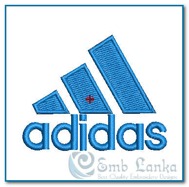 Adidas Logo 4 Embroidery Design | Emblanka