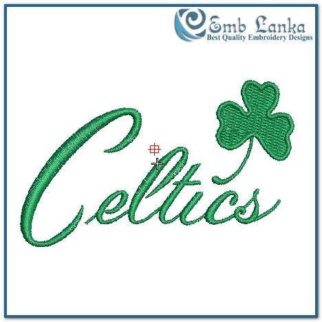 Boston Celtics Alternate Logo Embroidery Design | Emblanka