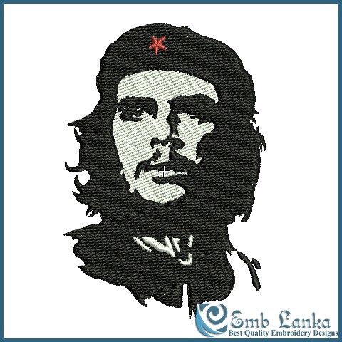 Che Guevara machine embroidery design