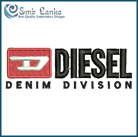 Diesel Logo Embroidery Design Emblanka
