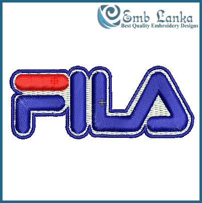 Fila Logo Embroidery Design - Emblanka