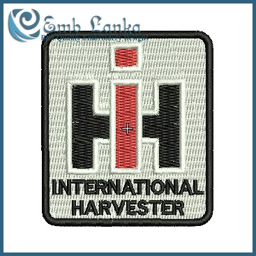 International Harvester Logo 2 Embroidery Design Emblanka