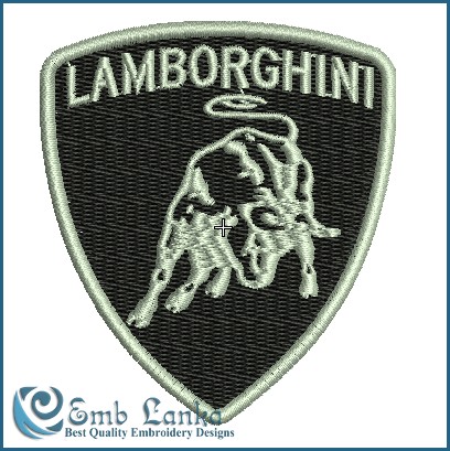 Lamborghini Logo 2 Embroidery Design - Emblanka