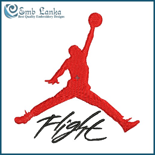 Michael Jordan Flight Logo Embroidery 