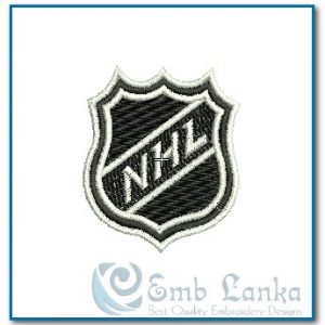 NHL Embroidery Design, world hockey league logo, 4 sizes - Inspire Uplift