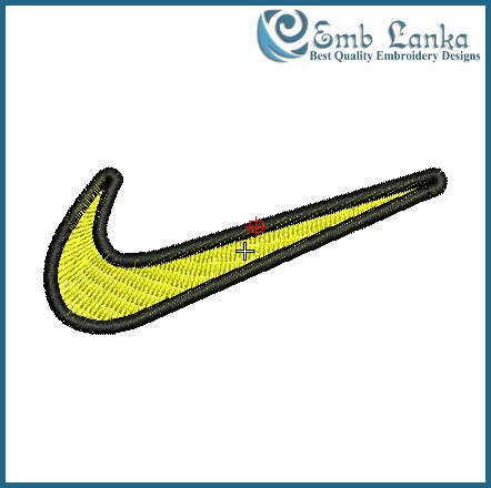 Mariscos Empotrar Comienzo Yellow Nike Swoosh Embroidery Design - Emblanka