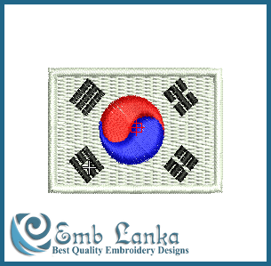 American Flag with Peterbilt Truck Logo Embroidery Design - Emblanka