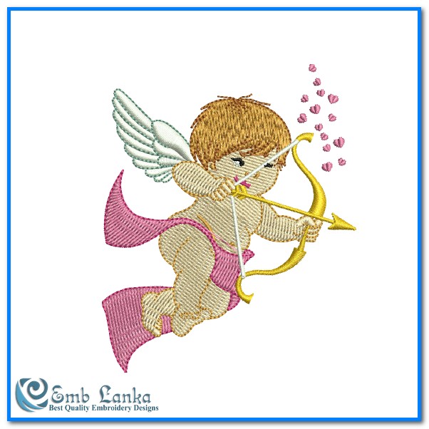 cupid embroidery design
