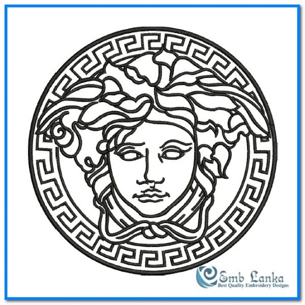 Gucci Versace Medusa Logo 2 Embroidery Design - Emblanka