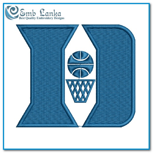 Duke Blue Devils Men's Basketball Teams Logo Embroidery Design - Emblanka