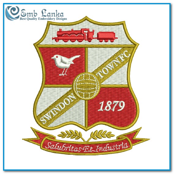 Cardiff City Football Club Logo Embroidery Design