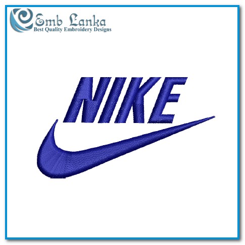 Nike Logo 3 Embroidery Design - Emblanka