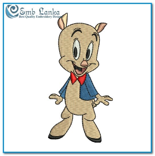 Looney Tunes Porky Pig 2 Embroidery Design