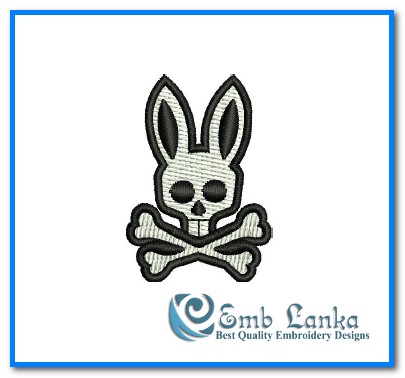 Psycho Bunny Logo Embroidery Design - Emblanka