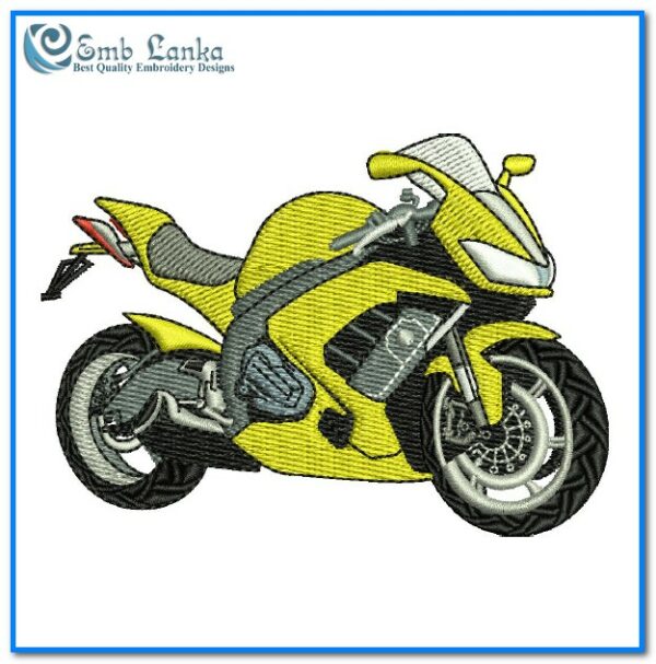 Kawasaki Ninja Cup Motorcycle Logo Embroidery Design - Emblanka